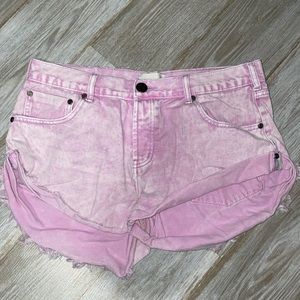 One Teaspoon Bandit Shorts (Pink/Purple)